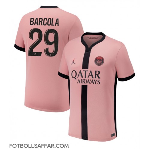 Paris Saint-Germain Bradley Barcola #29 Tredjeställ 2024-25 Kortärmad